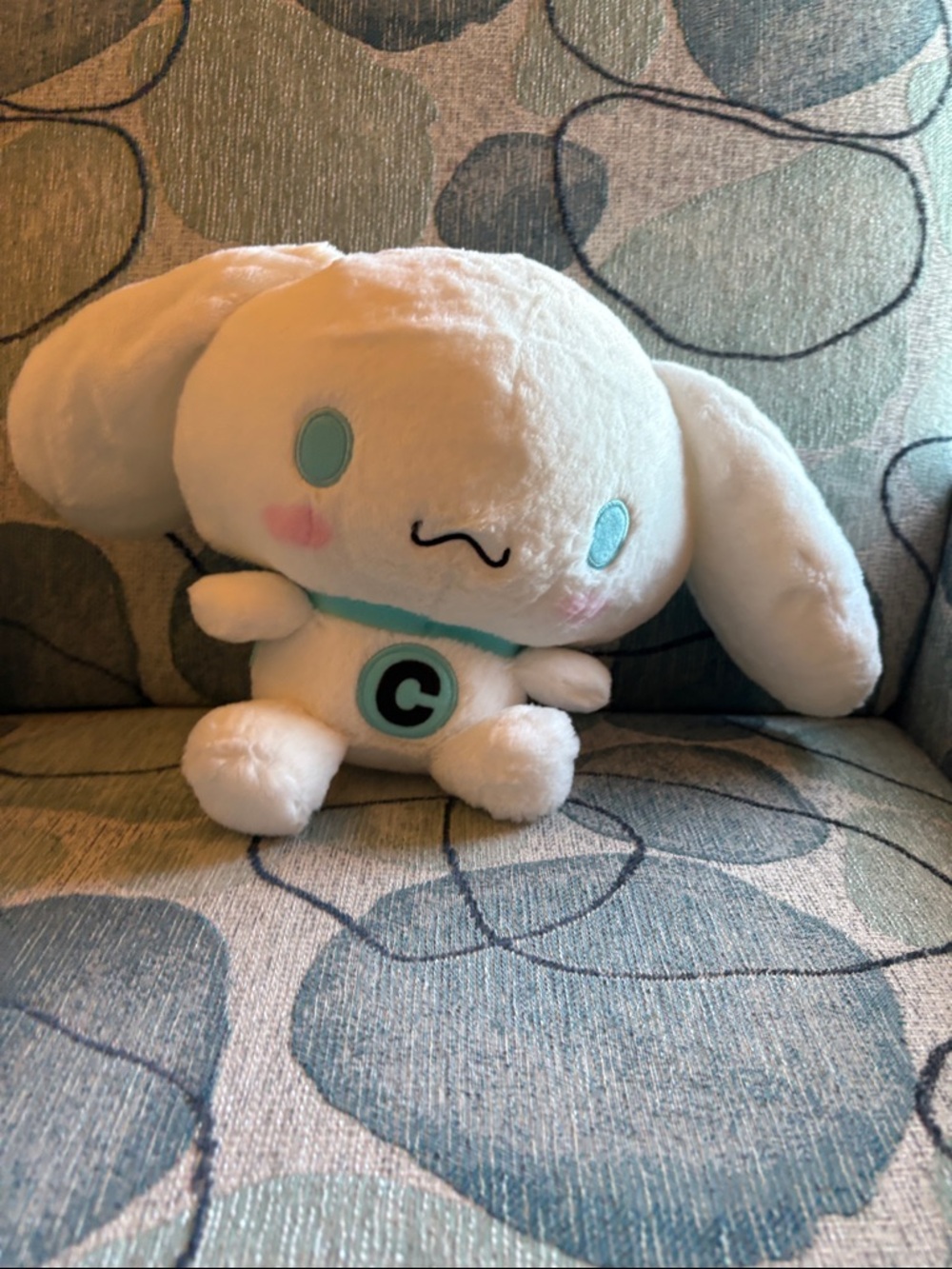 Cinnamoroll Plush with Teal Accents and cape